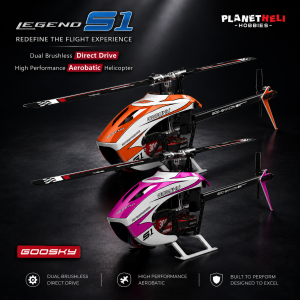 Goosky Legend S1 MAX New Edition  Helicopter (BNF) - Orange / Pink